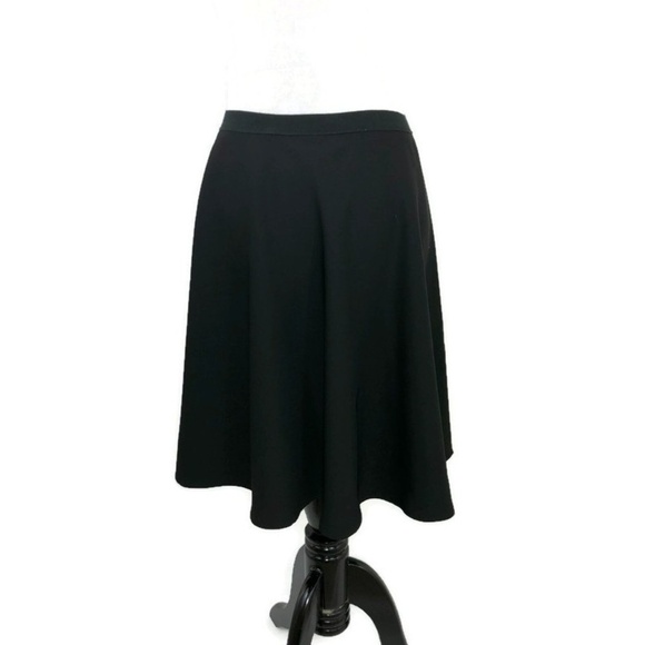 Tahari Women's Size 10 Circle Skirt Colorblock Black Gray Polyester Lined - Picture 5 of 8